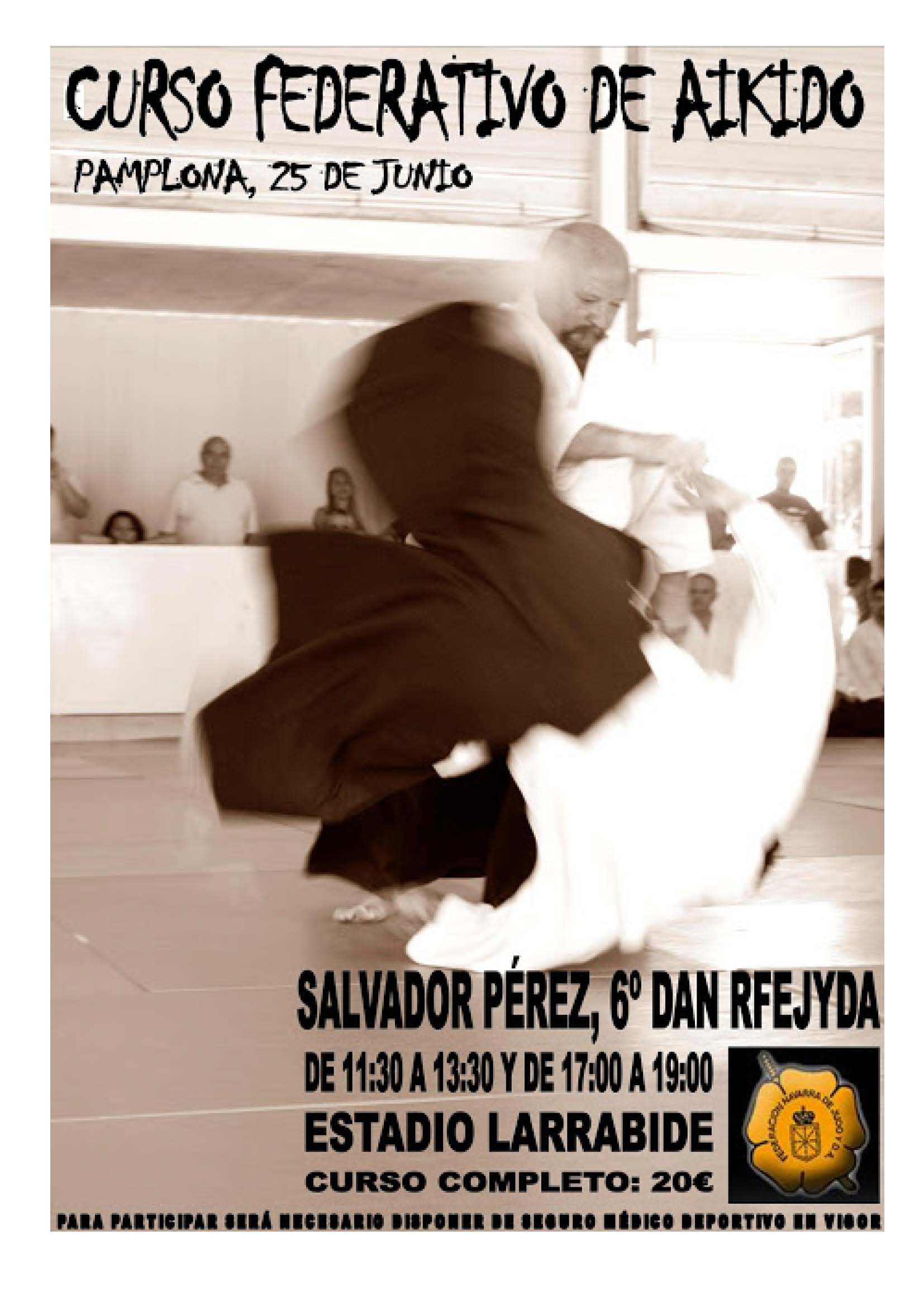 Curso de Aikido en Pamplona 25-06-16